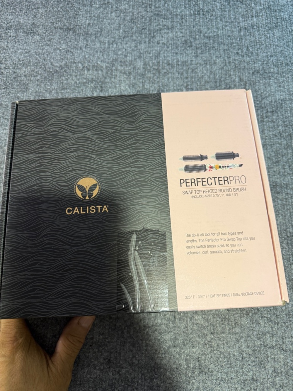 Calista Perfecter Pro Swap Top Heated Round Brush - Black & Pink